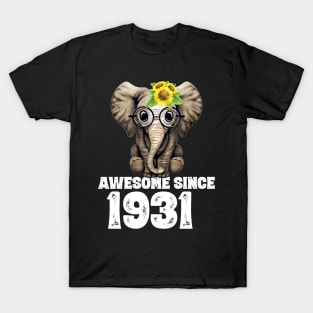 Awesome since 1931 89 Years Old Bday Gift 89th Birthday T-Shirt